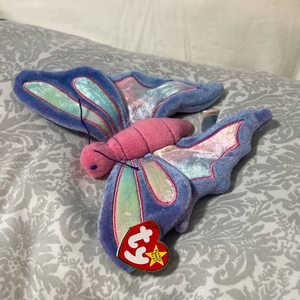 1999 Vintage Ty Beanie Baby Flitter the Butterfly